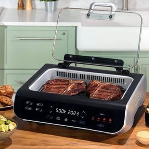 Gourmia 5-in-1 Smokeless Grill & Air Fryer