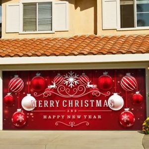 Merry Christmas Ornaments Garage Door Mural