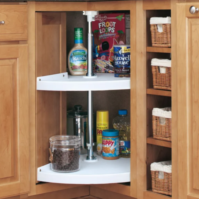 2-Shelf Cabinet Lazy Susan