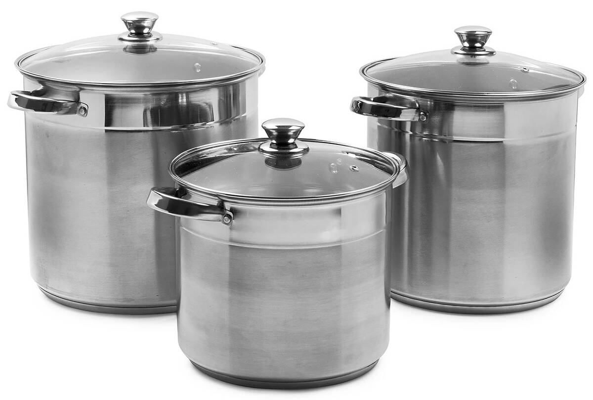 Sedona 3-Piece Stainless Steel Stockpots