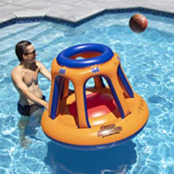 Giant Floating Pool Basketball Game