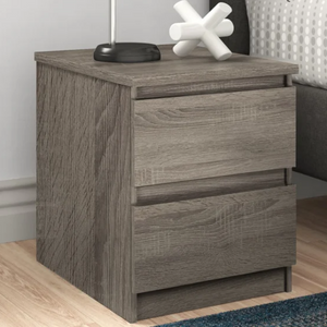 2-Drawer Wood Nightstand