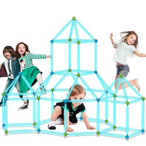 120-Piece Glow in The Dark Fort Building Kit