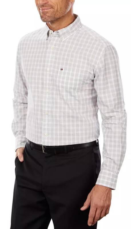 Tommy Hilfiger Men's Plaid Dress Shirt