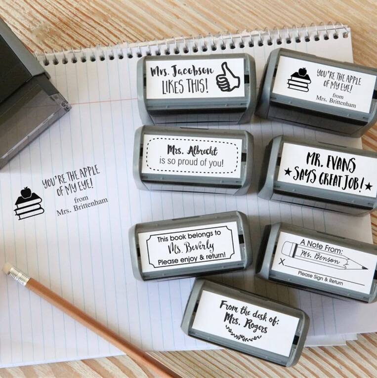 Custom Self-Inking Teacher Stamps