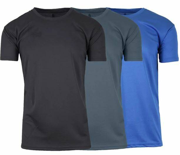 3-Pack Men's Moisture Wicking Performance Tee