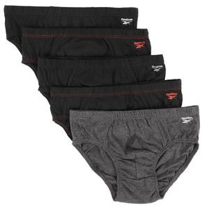 Reebok Men's 5 Pack Low Rise Briefs