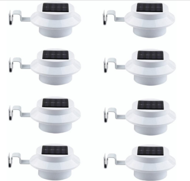 8 - Pack Outdoor Solar Gutter Led Lights