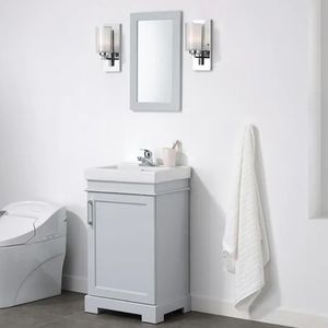 Bathroom Vanity w/ Sink & Mirror