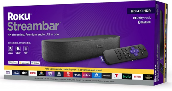 Roku Streambar 4K/HD/HDR & Voice Remote