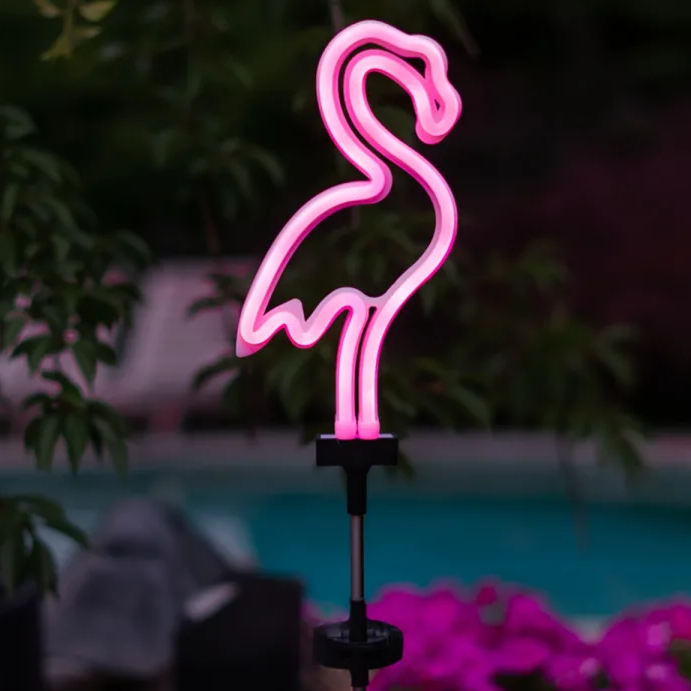 Solar Neon LED Garden Stake Light