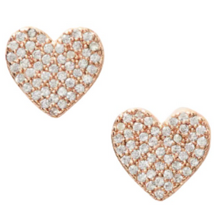 Kate Spade Pave Heart Studs