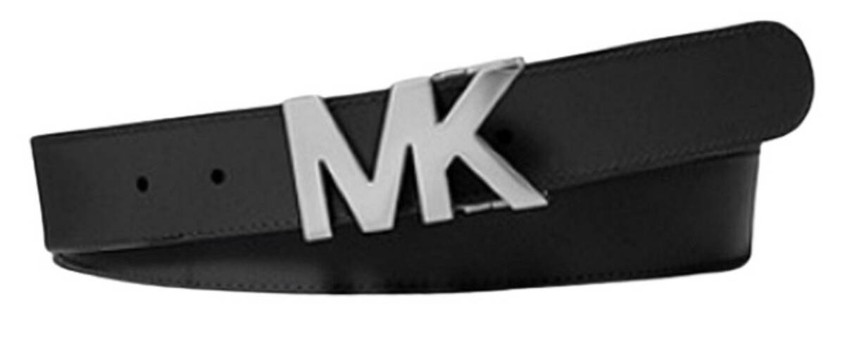 Michael Kors Leather Logo-Buckle Belt