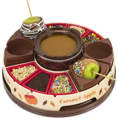 Nostalgia Lazy Susa Caramel Apple Fondue