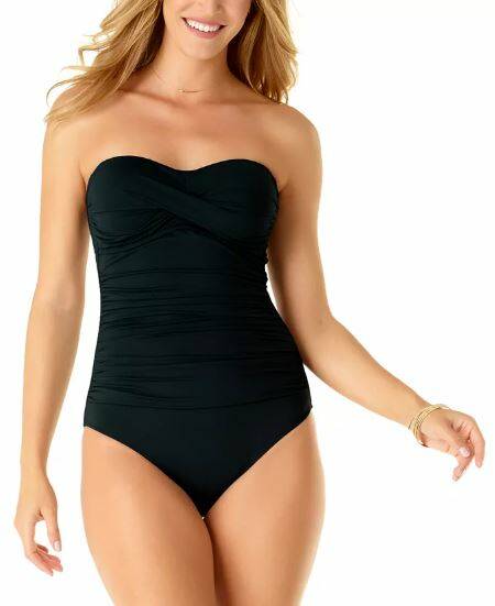 Anne Cole Twist-Front One-Piece Swimsuit