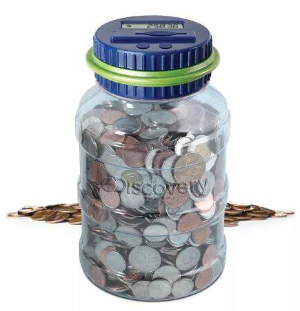 Digital Coin-Counting Money Jar w/ LCD Screen