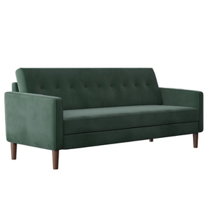 Tufted Velvet Square Arm Sofa