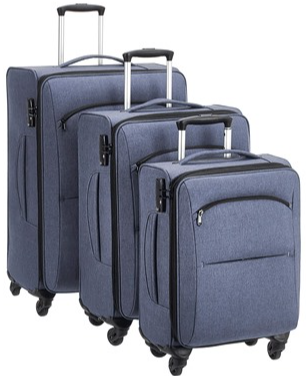 Amazon Basics 3-Piece Softside Spinner Luggage Set