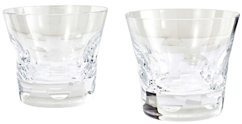 Baccarat Set of 2 Crystal Beluga Tumblers