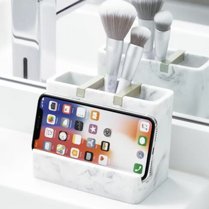 Marble Finish Toothbrush Holder