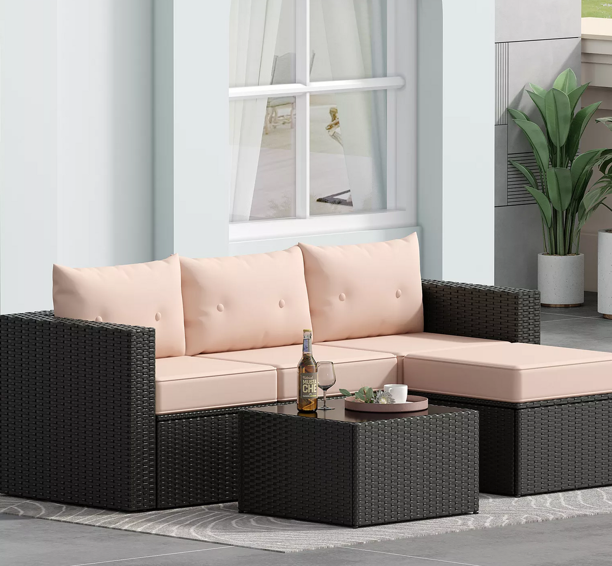 5-Piece Patio Cushioned Furniture Set