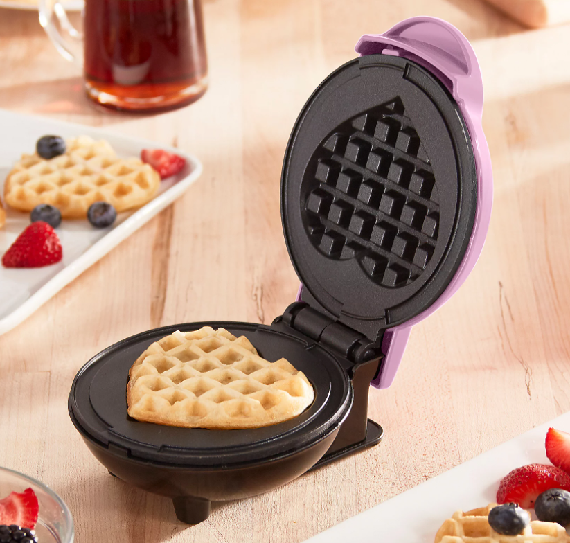 3-Pack Mini Heart Waffle Makers w/ Gift Boxes