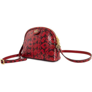 Gucci Ladies Snakeskin Small Ophidia Shoulder Bag