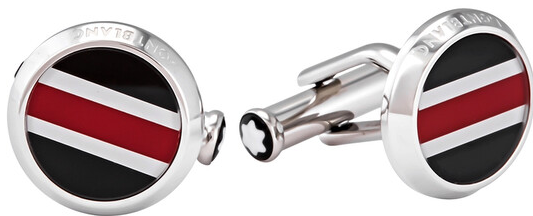 Montblanc Urban Spirit Racing Silver Round Cufflinks