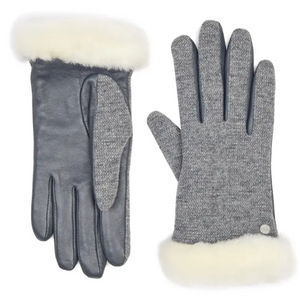 UGG Women's Shearling Lined Leather Gloves