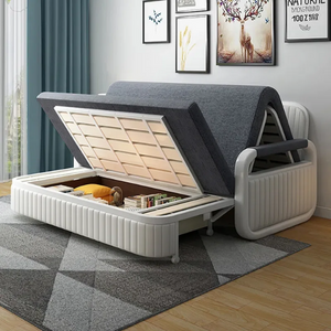 Upholstered Convertible Storage Sofa Bed