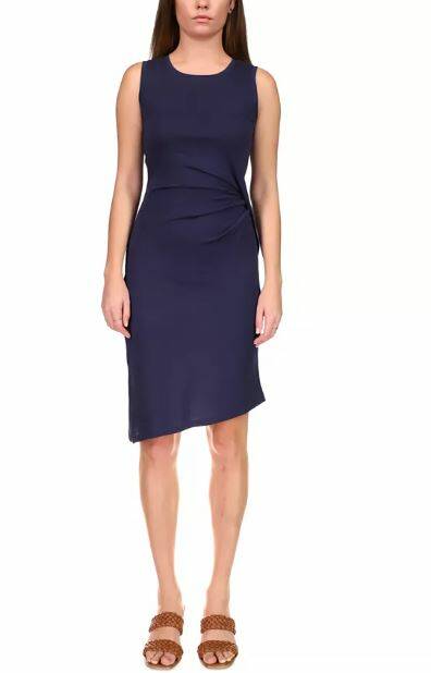 Michael Kors Crewneck Draped Dress