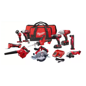 Milwaukee 18V Lithium-Ion Cordless 10-Tool Kit