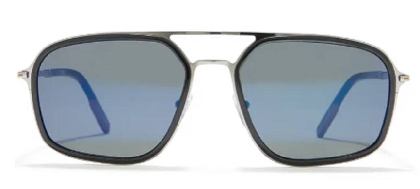 Zegna 59mm Navigator Sunglasses