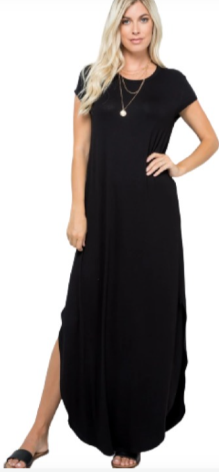 Slit Maxi Dress