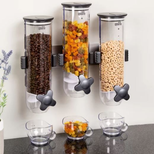 Wall Mount Triple Dry-Food Dispenser