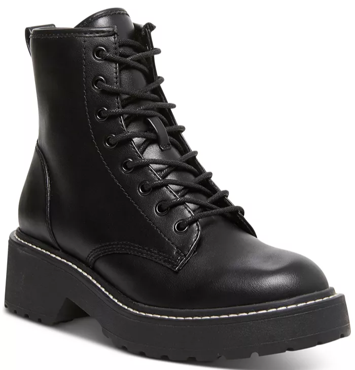 Madden Girl Lug-Sole Combat Boots