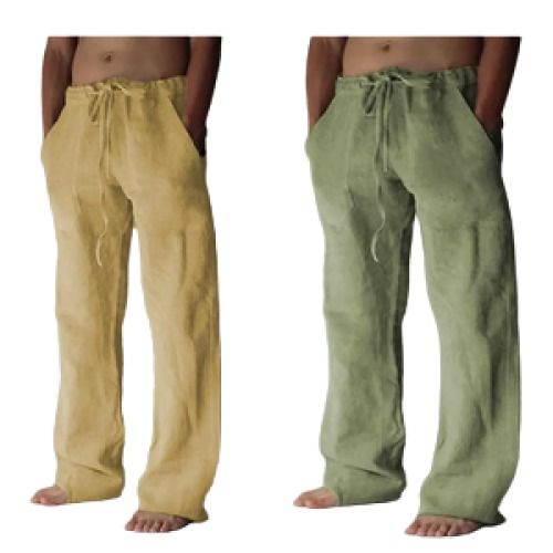 2-Piece Men's Linen Pants