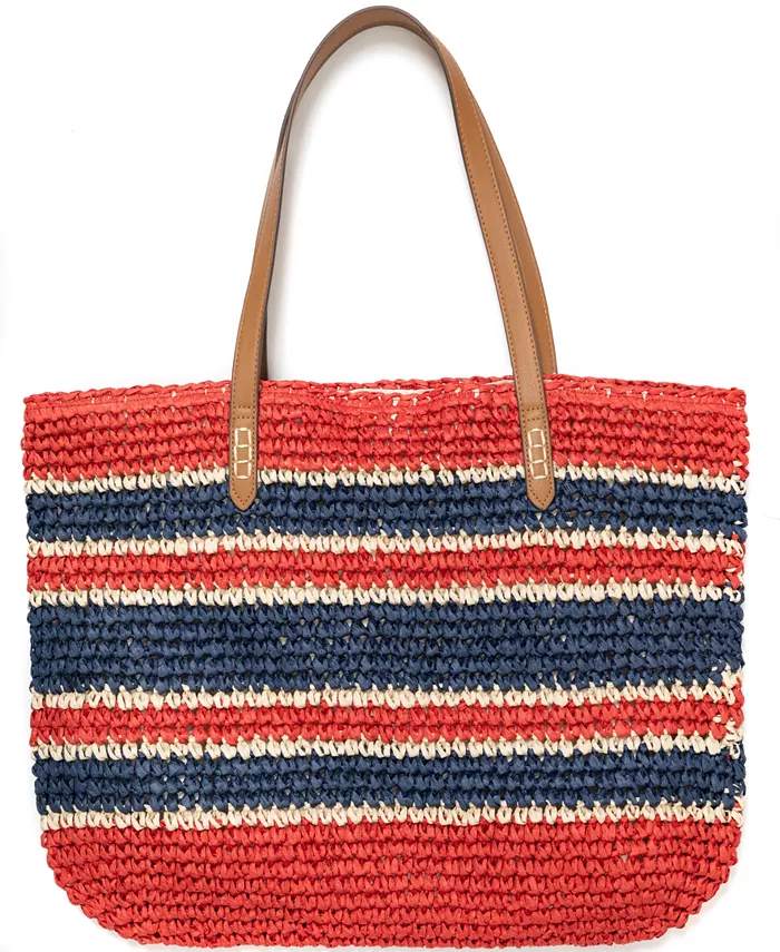 INC International Concepts Straw Tote