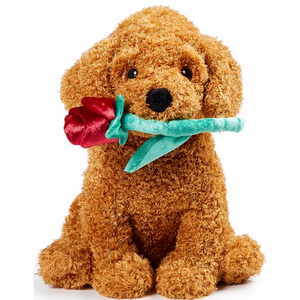 Valentine's Day Golden Doodle Dog Plush