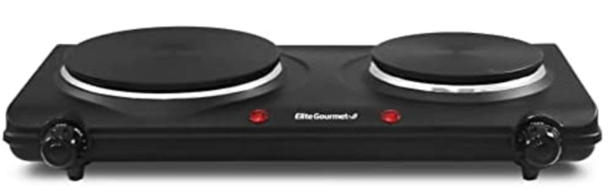 Elite Gourmet Double Cast Iron Burner