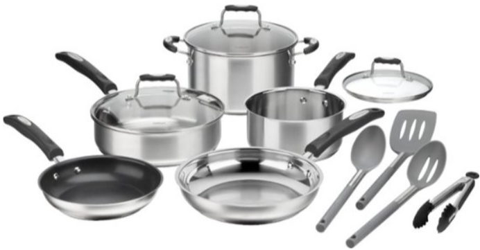 Cuisinart 12-Piece Stainless Steel Cookware Set