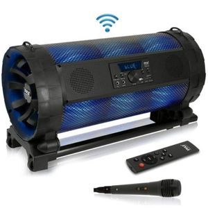 Bluetooth 600W Wheeled Boombox Speaker w/ LED Light & Microphone