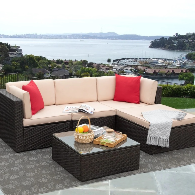 5-Piece Patio Sectional Set