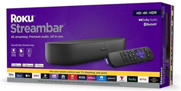 Roku Streambar 4K/HD/HDR Streaming Media Player