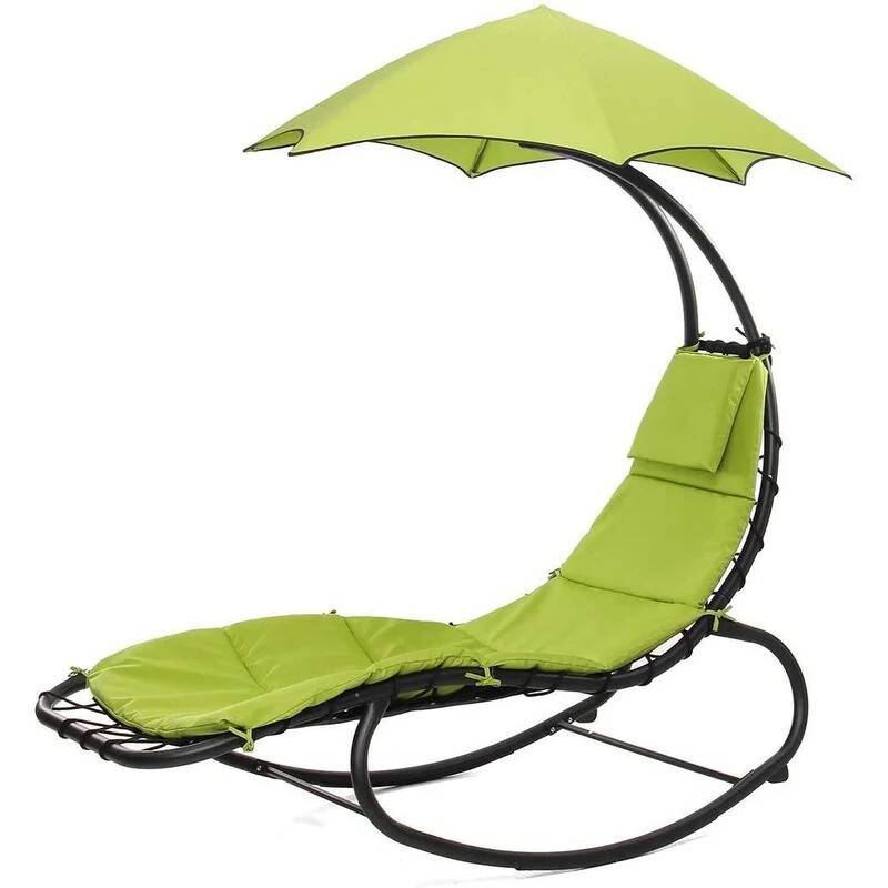 Rocking Chaise Lounger w/ Umbrella