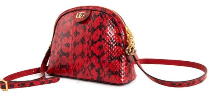 Gucci Snakeskin Ophidia Shoulder Bag