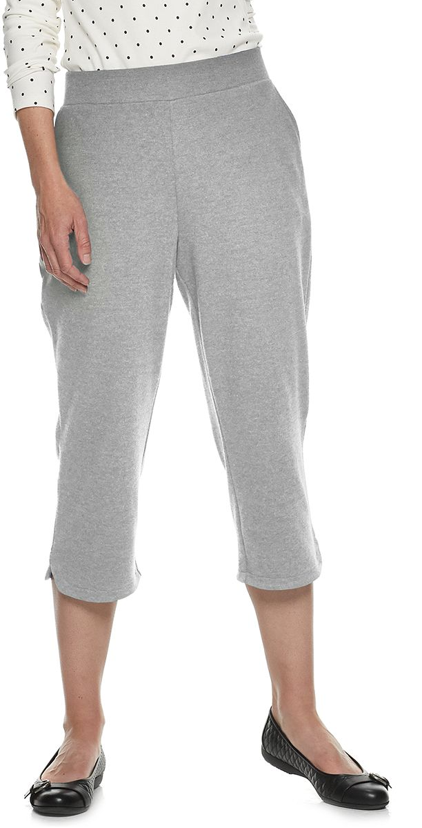 Croft & Barrow Women's Easy Pull-On Knit Capri Pants