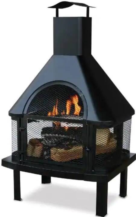 Steel Wood Burning Pagoda Chiminea