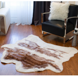 Faux Cowhide 4' x 5' Area Rug