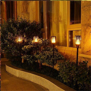 4-Pack LED Solar Torch Lights